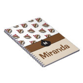 ビッグパーソナライズされたスマイルソックサル絵文字 ノートブック (右側)