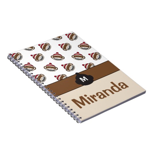 ビッグパーソナライズされたスマイルソックサル絵文字 ノートブック (右側)