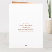 ビッグパーソナライズされたハッピーバースデーバスケットボールカード カード (裏面)