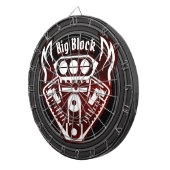 ビッグパーソナライズされたブロックレーシングエンジン ダーツボード (正面右)