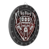 ビッグパーソナライズされたブロックレーシングエンジン ダーツボード (正面左)