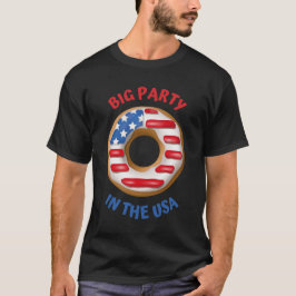 ビッグパーティーUSA愛国ドーナツTシャツ Tシャツ
