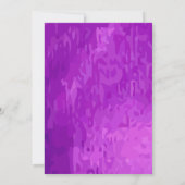 ビッグパープルダイヤモンドリングや輪永遠の愛を照らす 招待状 (裏面)