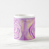 ビッグパープル薄紫バラマグ コーヒーマグカップ (中央)