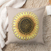 ビッグヒマワリ、ハート、ゴールデンドット クッション (ブランケット)
