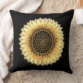 ビッグヒマワリ、ハート、ゴールデンドット クッション (ブランケット)