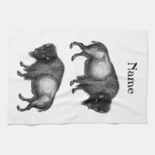 ビッグビソンバッファローサンダー_コーブ キッチンタオル (横)