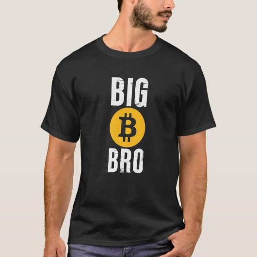 ビッグビットコインブロブラザークリプト引用文 Tシャツ (正面)