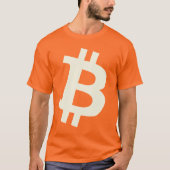 ビッグビットコインマーク ₿ Tシャツ (正面)