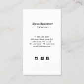 ビッグビューティフルバタフライ美しい 名刺 (裏面)