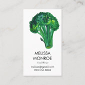 ビッグビューティフルブロッコリーフードダイエット栄養士 名刺 (裏面)
