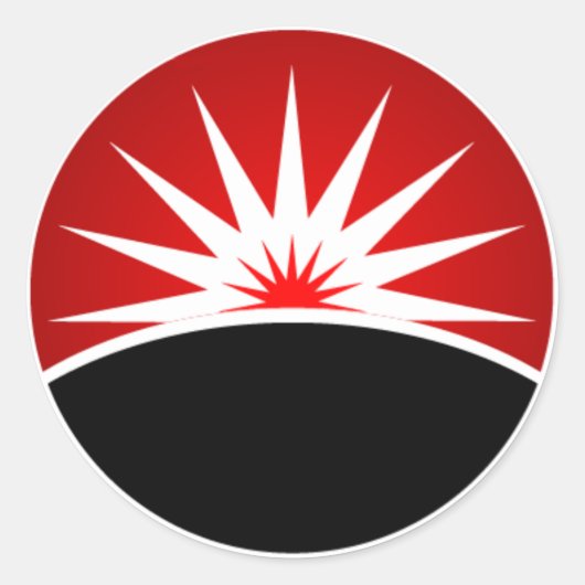 ビッグビーコンステッカー ラウンドシール (正面)