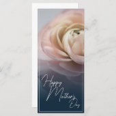 ビッグピンクのバラと母の日が幸せ (正面/裏面)