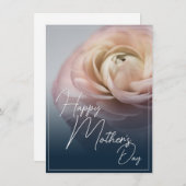 ビッグピンクのバラと母の日が幸せ (正面/裏面)