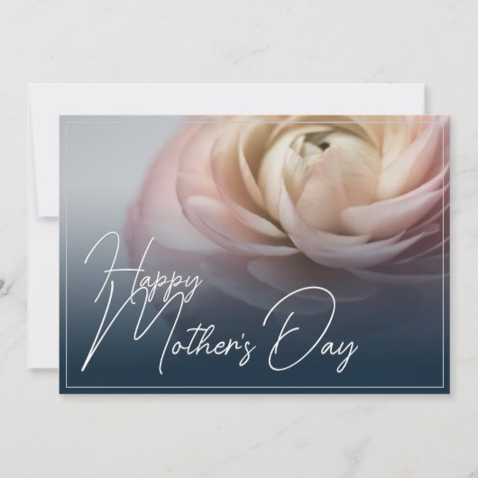 ビッグピンクのバラと母の日が幸せ (正面)