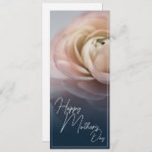 ビッグピンクのバラと母の日が幸せ (正面/裏面)