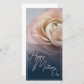 ビッグピンクのバラと母の日が幸せ (正面/裏面)