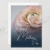 ビッグピンクのバラと母の日が幸せ (正面/裏面)