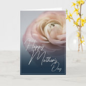 ビッグピンクのバラと母の日が幸せ カード (黄色い花)