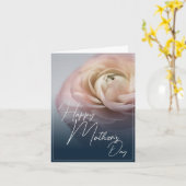 ビッグピンクのバラと母の日が幸せ カード (黄色い花)