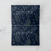 ビッグピンクデイジーダークハッピーバースデー名前をカスタムする カード (内部)