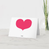 ビッグピンクハートハッピーバレンタインデーグリーティングカード シーズンカード (裏面)