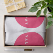 ビッグピンクハートバレンタインデーティッシュペーパー 薄葉紙 (ギフト)