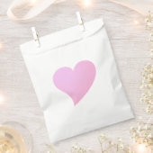 ビッグピンクハート、愛、白紙 フェイバーバッグ (クリップ留めされた状態)