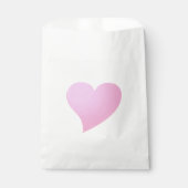 ビッグピンクハート、愛、白紙 フェイバーバッグ (正面)