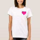 ビッグピンクハート Tシャツ<br><div class="desc">ビッグピンクハート。明るく明るくおもしろい。ファンキーカッコいい.</div>