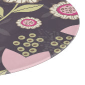 ビッグピンクフローラチューリップパターン カッティングボード (角)