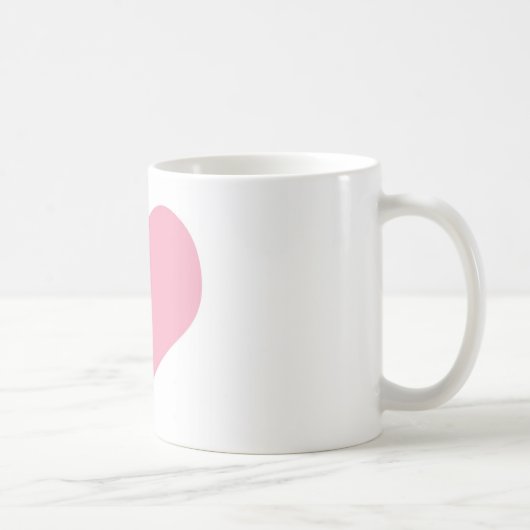 ビッグピンクラブハート コーヒーマグカップ (右)