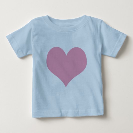 ビッグピンクラブハート ベビーTシャツ (正面)