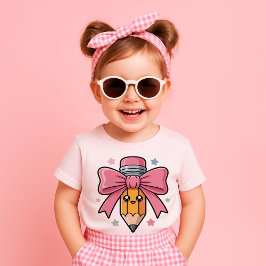 ビッグピンクリボン鉛筆 バックトゥスクールギフト 2026 Tシャツ