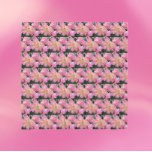 ビッグピンクロードデンドロン開花フローラルパターン スカーフ<br><div class="desc">大きなピンクのRhododendron開花の写真のイメージを繰り返しパターンで印刷した、この正方形のシフォンスカーフであなたのワードローブをアクセント。素敵なフローラデザイン!スカーフサイズを選択する。</div>