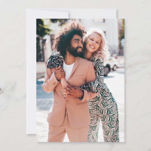 ビッグピンク開花結婚ズ 招待状 (裏面)