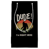 ビッグフおもしろいットデュードイムライトヒアキャンピング&ハイキング スモールペーパーバッグ (正面)