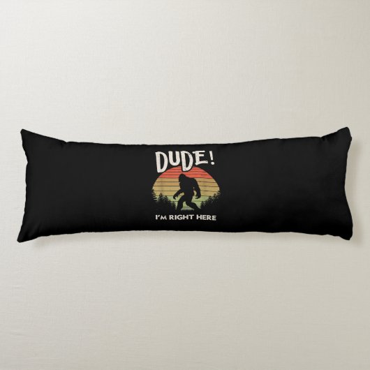 ビッグフおもしろいットデュードイムライトヒアキャンピング&ハイキング ボディピロー (正面)