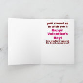 ビッグフおもしろいットバレンタインデー漫画サスカッチ シーズンカード (内部)