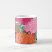 ビッグフかわいらしラカラフルワーズハンドデザイン コーヒーマグカップ (中央)