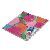 ビッグフかわいらしラカラフルワーズハンドデザイン タイル (側面)