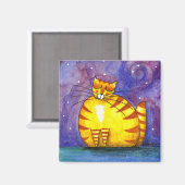 ビッグファットイエローキャット – マグネット (正面/裏面)