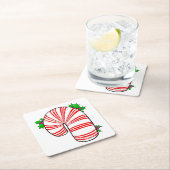 ビッグファットキャンディーケーン スクエアペーパーコースター (インサイチュ)