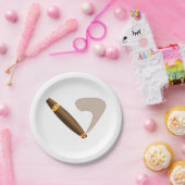 ビッグファットキューバスタイル葉巻 ペーパープレート (パーティー)