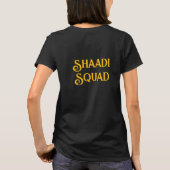 ビッグファットデジウェディング、南アジアのシャーディ Tシャツ (裏面)