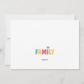 ビッグファミリー懇親会招待状 招待状 (裏面)