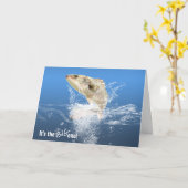 ビッグフィッシュマイルストーンの誕生日 カード (黄色い花)