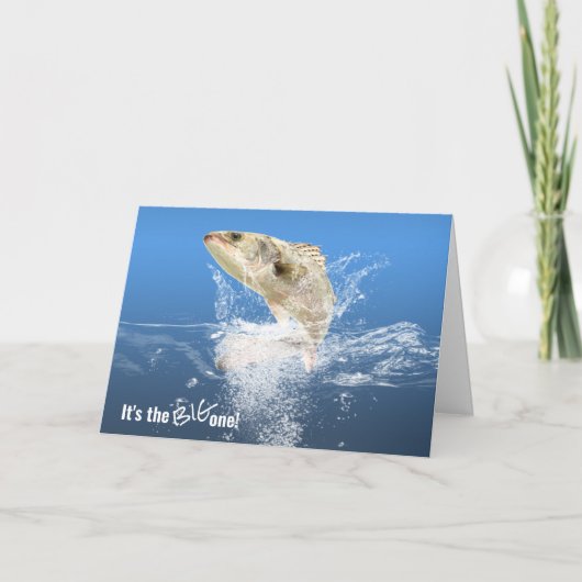 ビッグフィッシュマイルストーンの誕生日 カード (正面)