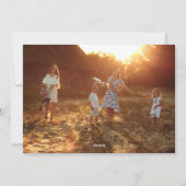 ビッグフォトホワイトレタリングオーバーレイメリークリスマス シーズンカード (裏面)