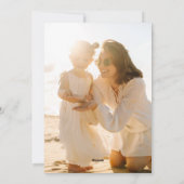 ビッグフォトレッドレタリングオーバーレイハッピーホリデー シーズンカード (裏面)